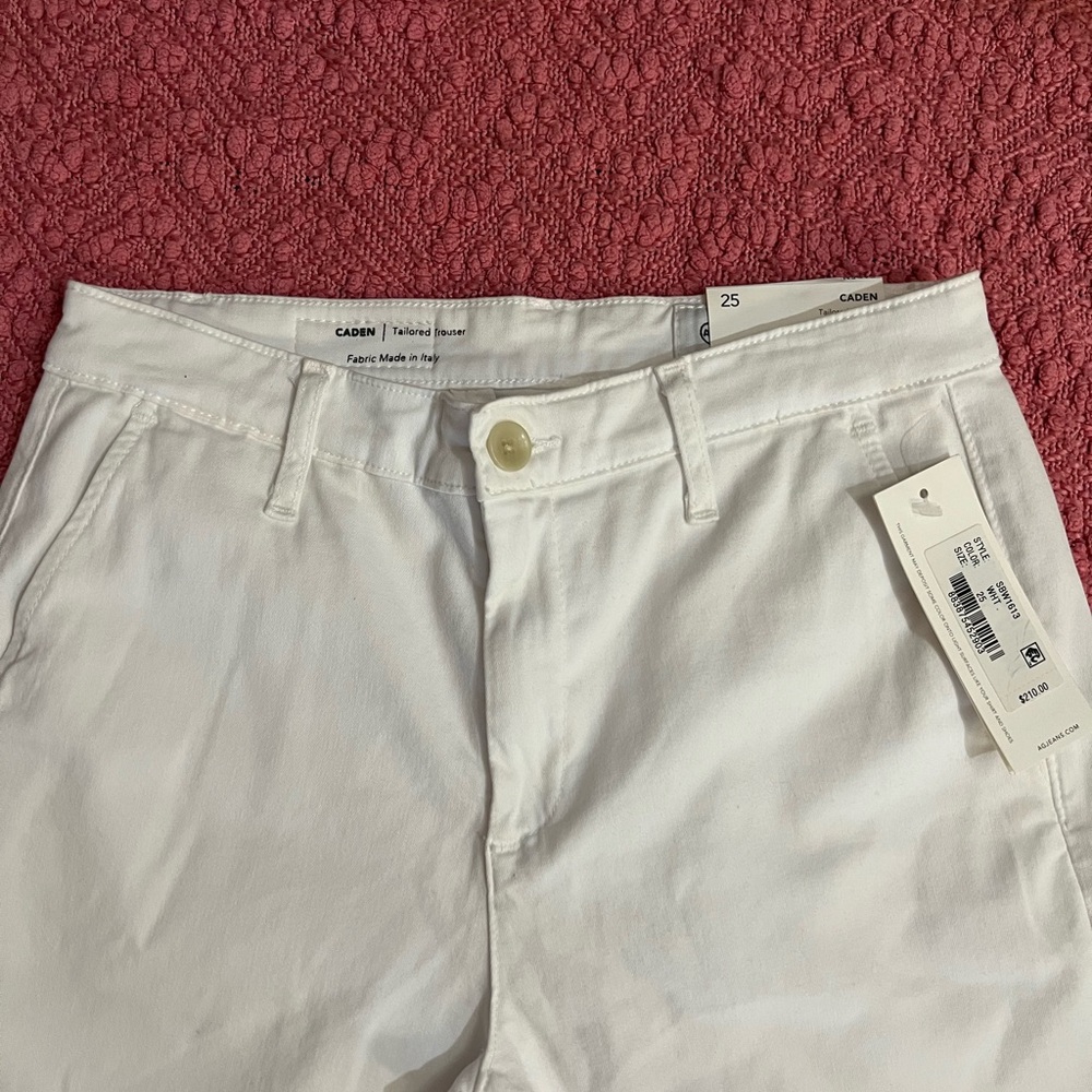 AG Adriano Goldschmied Women's Caden Tailored Trouser White - Picture 3 of 8